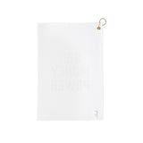 Golf Towel — “God Money Power” Motivational Golf Towel with Grommet