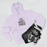 God Money Power Hoodie — Minimalist Inspirational Graphic Hoodie