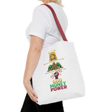 God Money Power Tote Bag — Christian Faith & Prosperity Graphic Tote