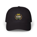 Dad Cap — 'GMP Good Vibes' Embroidered White Baseball Hat