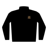 Quilted Full-Zip Jacket — Embroidered “God Money Power” Chest Patch