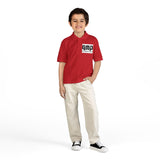 Youth Polo Shirt with 'GMP God Money Power' Chest Logo