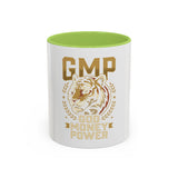 GMP God Money Power Accent Coffee Mug – Gold Tiger Design (11/15oz)
