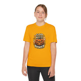 Youth Pumpkin Power Tee - "God Money Power" Halloween Graphic Shirt