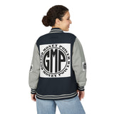 Letterman Jacket - "GMP (God Money Power)" Black & White Varsity Jacket