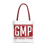 GMP Tote Bag — God Money Power Red Logo All-Over Print Tote
