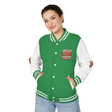 Letterman Jacket — "Put GOD First, Hustle For The MONEY, Put Yourself In POWER" Inspirational Varsity Coat