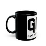 GMP Black Ceramic Mug — 'God Money Power' Bold Logo (11oz & 15oz)