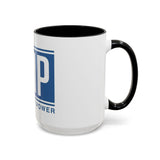 Coffee Mug — GMP (God Money Power) Blue Accent Ceramic Mug