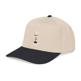 Vertical Wildlife Icons Mid-Profile Baseball Cap — Nature Lover Trucker Hat