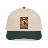 Baseball Cap — "God, Money, Power" Vintage Pyramid Graphic Hat