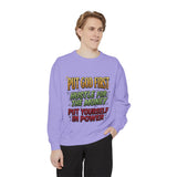 Faith & Hustle Sweatshirt — "Put God First, Hustle for the Money, Put Yourself in Power"