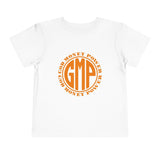 GMP God Money Power Toddler Tee — Orange Logo Kids T‑Shirt