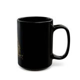 God Money Power Black Mug — 11oz/15oz Ceramic Coffee Cup