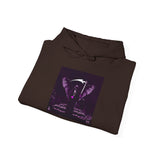 Angel Of Death Hoodie — Purple Gothic Angel Graphic Sweatshirt