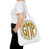 God Money Power Tote Bag — GMP Gold Logo Canvas Tote