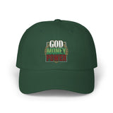 God Money Power- Dad Cap — Embroidered Fist Hat