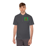 Men's Polo Shirt — 'God Money Power' Retro Graphic Sports Polo