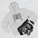 Hoodie “God Money Power” Graphic Pullover — Retro Boxing Design