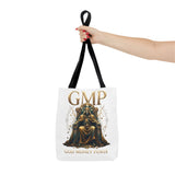 GMP 'Gold Money Power' Tote Bag — Luxurious King on Throne All-Over Print