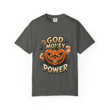 God Money Power- Halloween Pumpkin Graphic T-Shirt