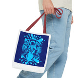 Blue 'God, Money, Power' Graphic Tote Bag – Spiritual Streetwear AOP