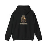 Hoodie — 'God Money Power' Buddha Graphic Pullover