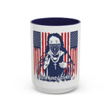 God, Money, Power Coffee Mug — Patriotic Street Art Accent Mug (11/15oz)