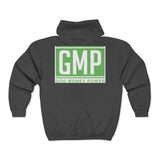 GMP 'God Money Power' Zip Hoodie – Premium Black Full-Zip Sweatshirt