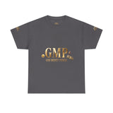 GMP "God Money Power" Tee - Gold Logo Graphic T-Shirt