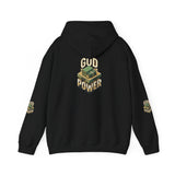 God Power Hoodie — Vintage Stack of Cash Faith Graphic Hooded Sweatshirt