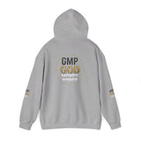 GMP GOD Money Power Hoodie — White Graphic Logo Streetwear Hoodie