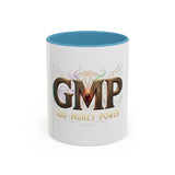 GMP 'God Money Power' Accent Coffee Mug — 11/15 oz Inspirational Ceramic