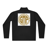 Quarter-Zip Pullover — 'GMP' Gold Logo (God Money Power) Stylish Monogram