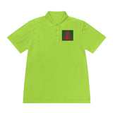 Polo Shirt — Red & Green Retro Skate Icon Chest/Back Print