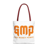 GMP 'God Money Power' Graphic Tote Bag – Bold Orange Statement Carryall