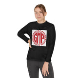 Youth Long Sleeve Tee — "GMP" God Money Power Logo Athletic Shirt