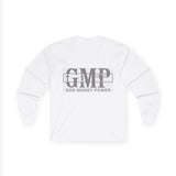 GMP "God Money Power" Long Sleeve Tee - Faith & Prosperity Graphic Shirt