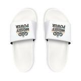 Slide Sandals — 'God Money Power' Graphic Pool Slides for Men