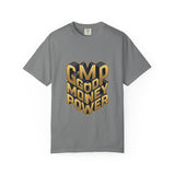 Good Money Power Graphic Tee — GMP 3D Gold Lettering T-Shirt
