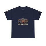 GMP "God Manly Power" Graphic Tee — Bold Logo Cotton Shirt