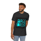 God Money Power T-Shirt — Retro Neon Graphic Tee (Front Illustration, Back Text)