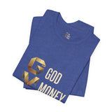 GVP 'God Money Power' Graphic Tee – Gold Lettering Christian Streetwear