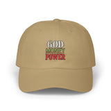 Dad Cap — God Money Power Embroidered Baseball Hat