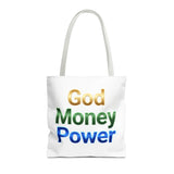 God Money Power Tote Bag — Inspirational Faith & Prosperity Canvas Tote