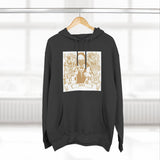 Hoodie — 'God, Money, Power' Vintage Crest Graphic Pullover