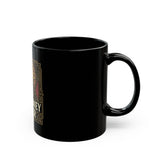 God Money Power Pyramid Black Mug — 11oz/15oz Coffee Cup
