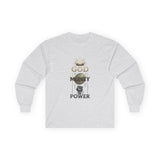 God Money Power Long Sleeve Tee — Faith & Ambition Graphic Shirt