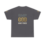 GMP GOD Money Power T-Shirt — Bold Gold Logo Tee