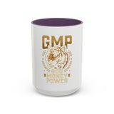 GMP God Money Power Accent Coffee Mug – Gold Tiger Design (11/15oz)